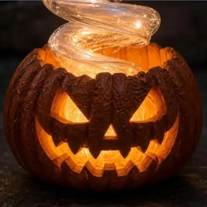 Light Up Pumpkin Ghost Decor Mini Halloween Table Decoration with LED