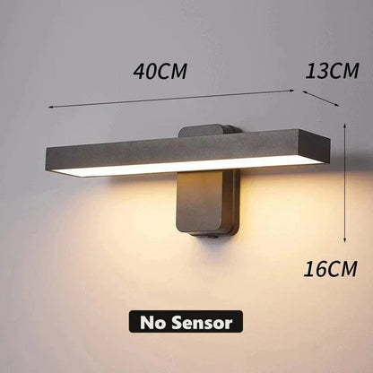Outdoor PIR Motion Sensor Wall Light - Waterproof & Adjustable