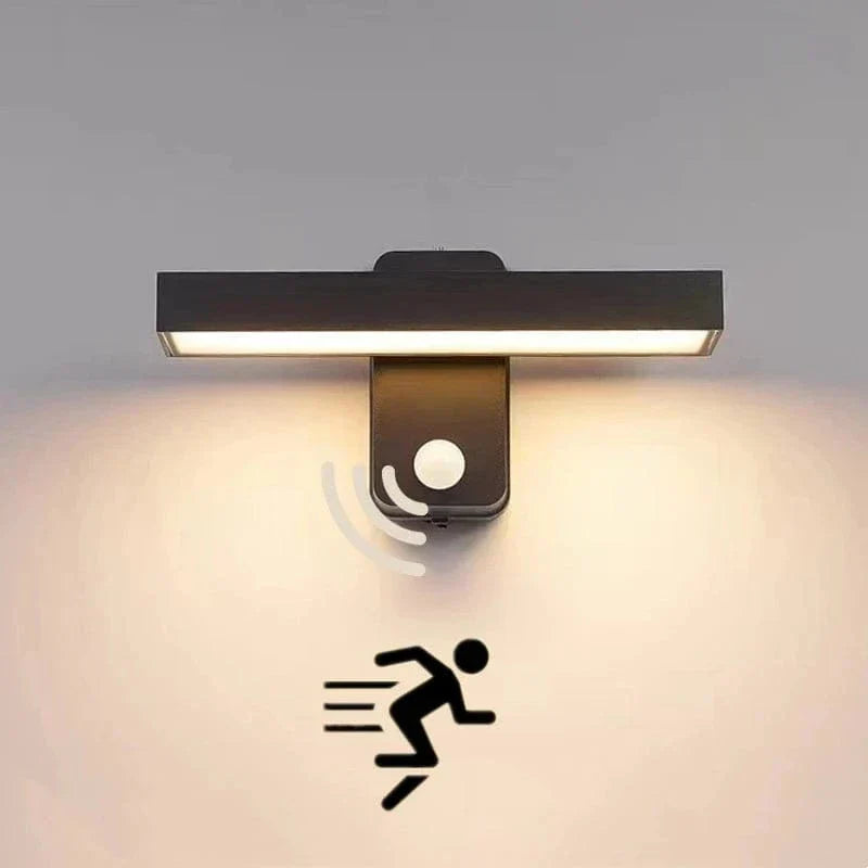 Outdoor PIR Motion Sensor Wall Light - Waterproof & Adjustable