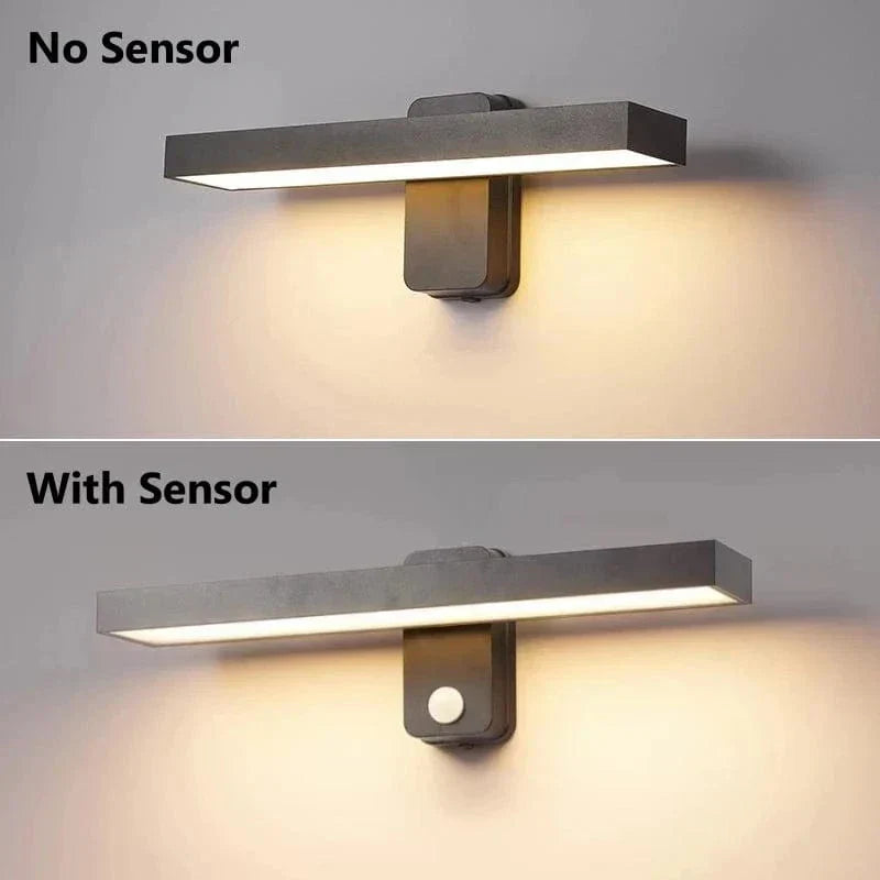 Outdoor PIR Motion Sensor Wall Light - Waterproof & Adjustable