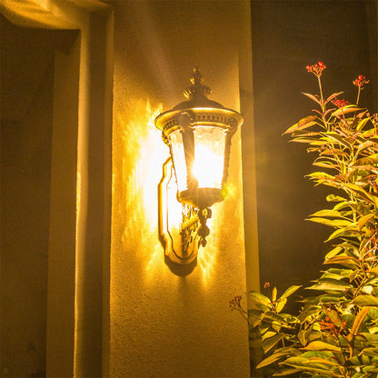 Men's Vintage Outdoor Glass Wall Lantern