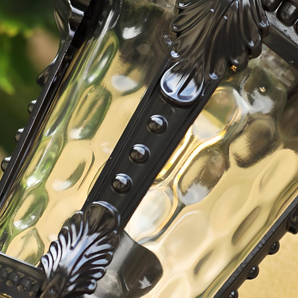 Men's Vintage Outdoor Glass Wall Lantern