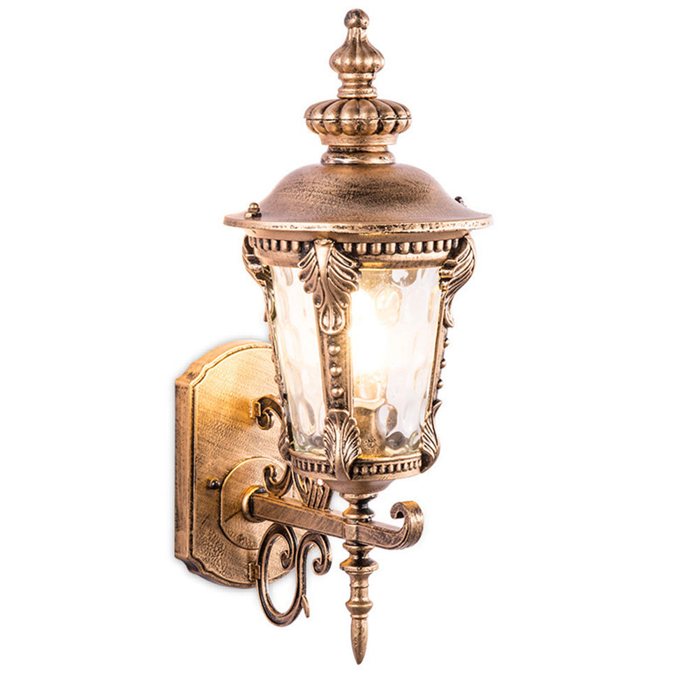 Men's Vintage Outdoor Glass Wall Lantern