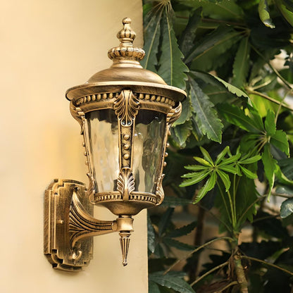 Men's Vintage Outdoor Glass Wall Lantern