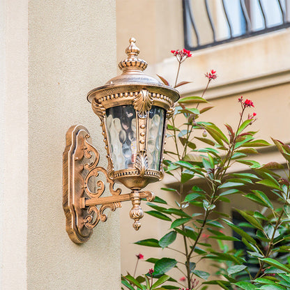 Men's Vintage Outdoor Glass Wall Lantern