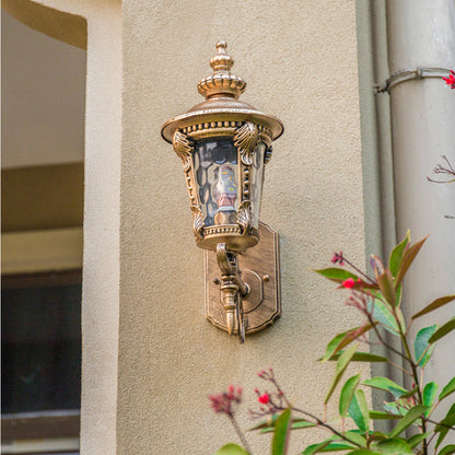 Men's Vintage Outdoor Glass Wall Lantern