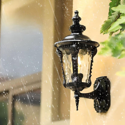 Men's Vintage Outdoor Glass Wall Lantern
