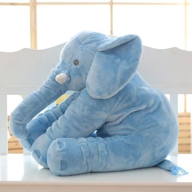 Stuffed Elephant Plush Pillow Soft Cuddly Kids Toy