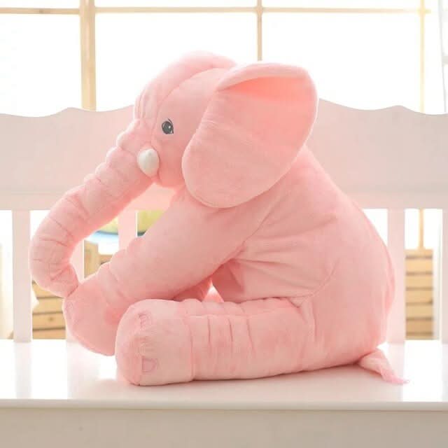 Stuffed Elephant Plush Pillow Soft Cuddly Kids Toy