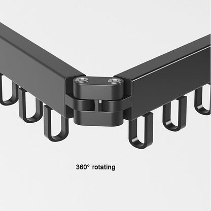 Drying Rack Wall Mounted Retractable Folding Clothes Space Saver